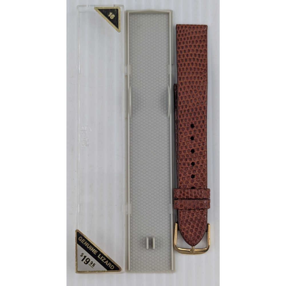 Speidel Brown Genuine Lizard Watch Strap Band